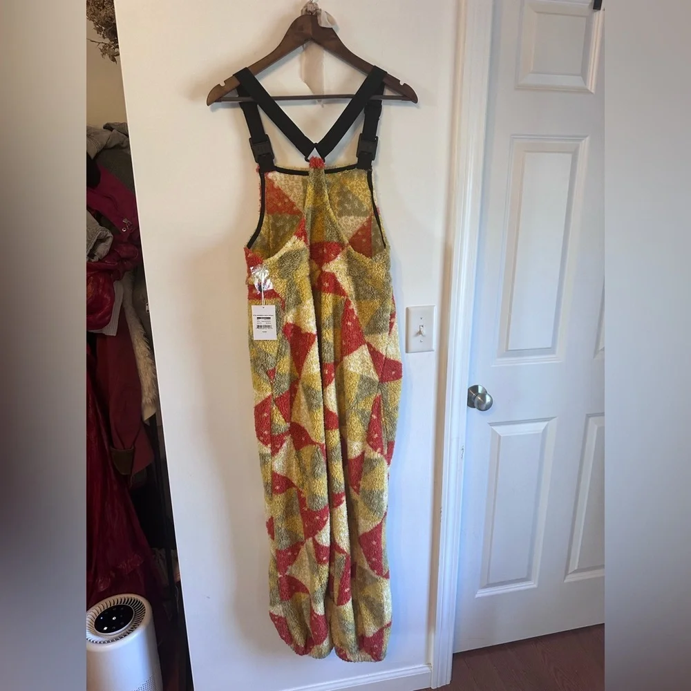 STOIC Colorful Geometric Fleece Overalls-NWT - Picture 9 of 13
